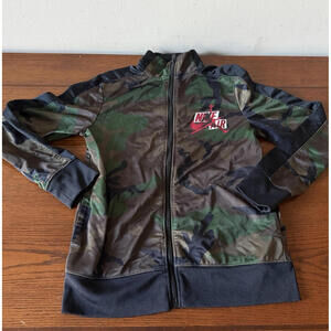 Nike Air Jordon Jumpman Boys 10-11yr Medium Jacket Camo Full Zip EUC
